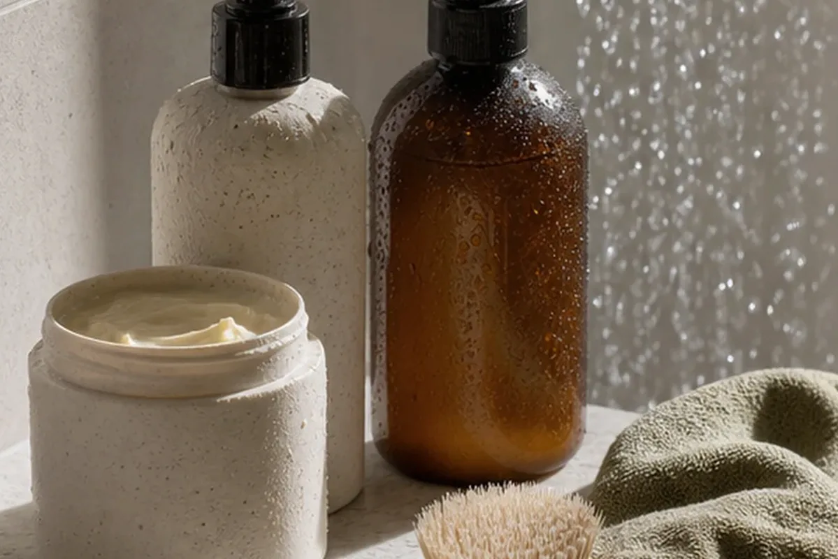 Redaktionelle Detailaufnahme zur Orientierung bei Conditioner bei fettigem Ansatz