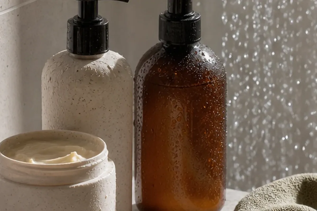 Hochwertige Beauty-Inszenierung zu Auswahlkriterien für Leave-in-Pflege für trockenes Haar