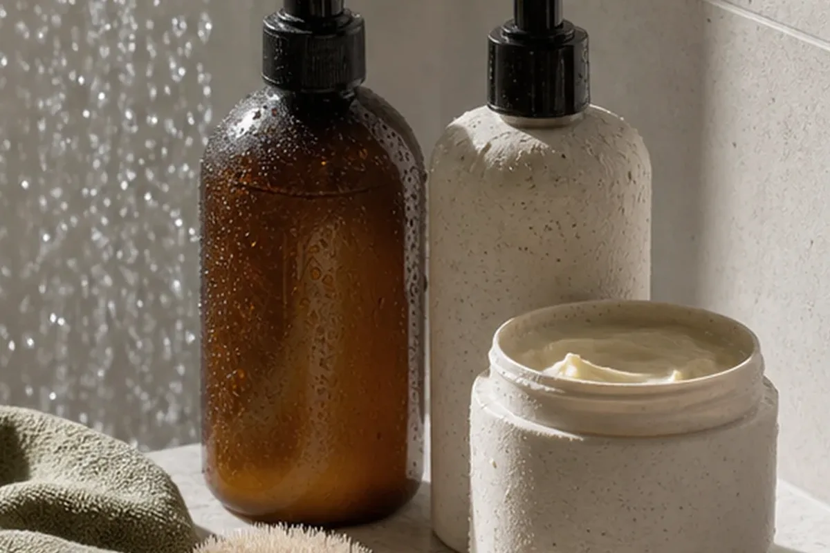 Redaktionelle Detailaufnahme zur Orientierung bei Conditioner bei Frizz