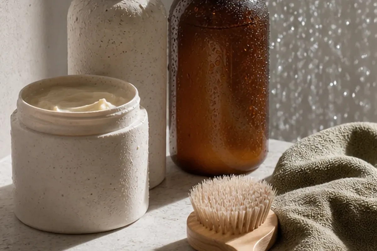 Hochwertige Beauty-Inszenierung zu Auswahlkriterien für Mildes Shampoo bei fettigem Ansatz