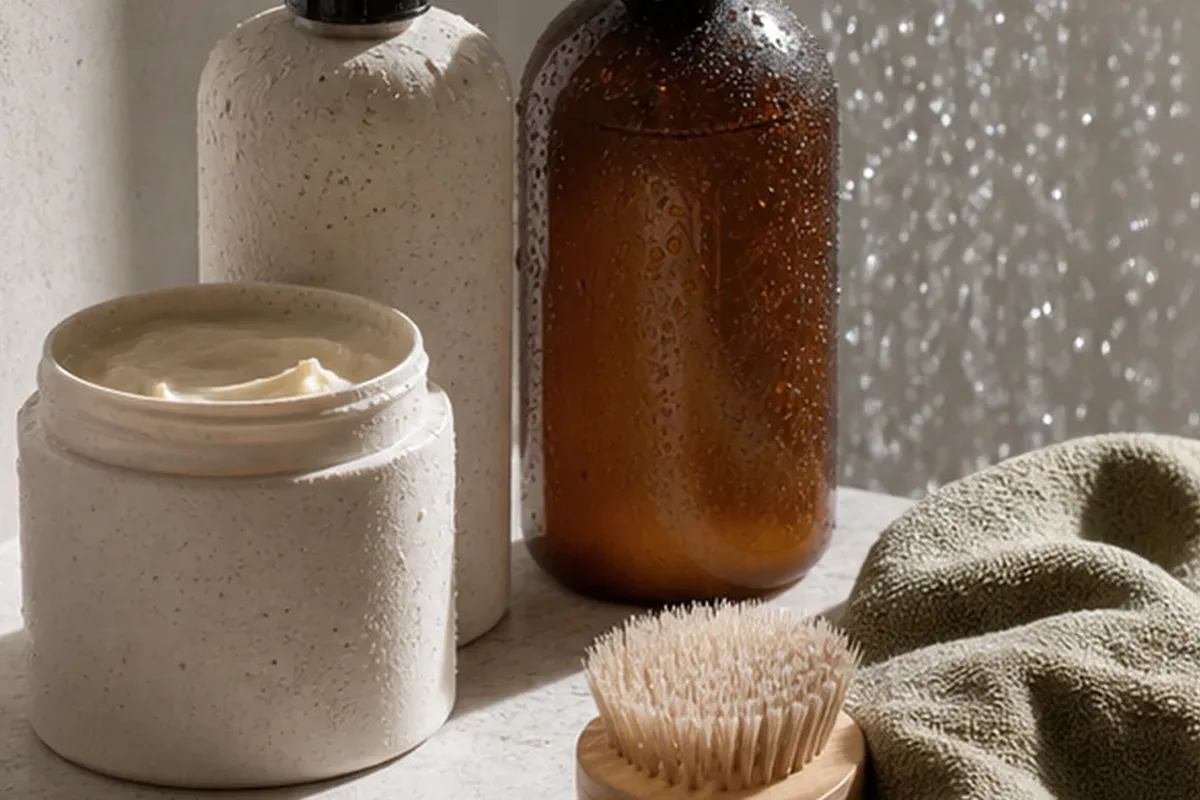 Redaktionelle Detailaufnahme zur Orientierung bei Lockencreme für empfindliche Kopfhaut