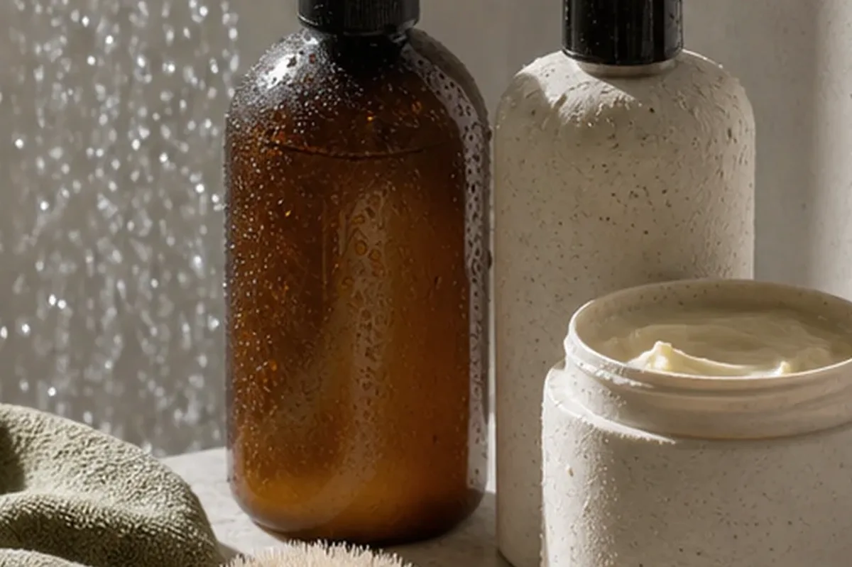 Redaktionelle Detailaufnahme zur Orientierung bei Silbershampoo bei fettigem Ansatz