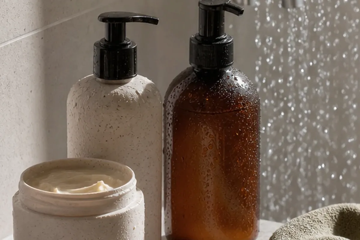 Hochwertige Beauty-Inszenierung zu Auswahlkriterien für Bartbalsam für fettige Haut