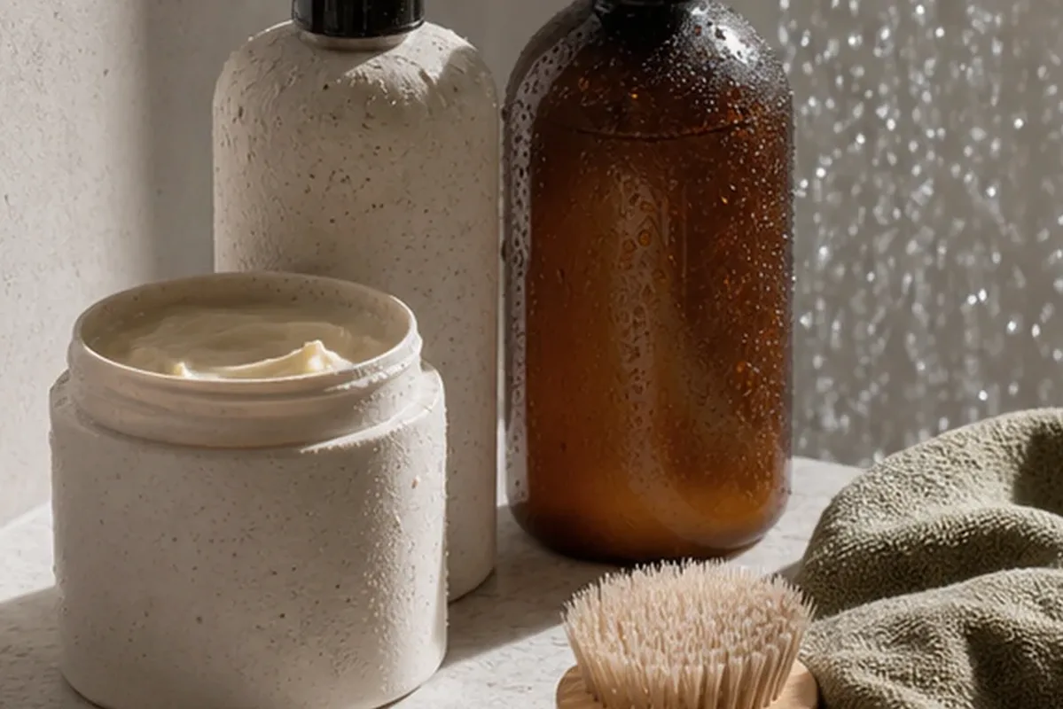 Hochwertige Beauty-Inszenierung zu Auswahlkriterien für Bartbalsam für fettige Haut