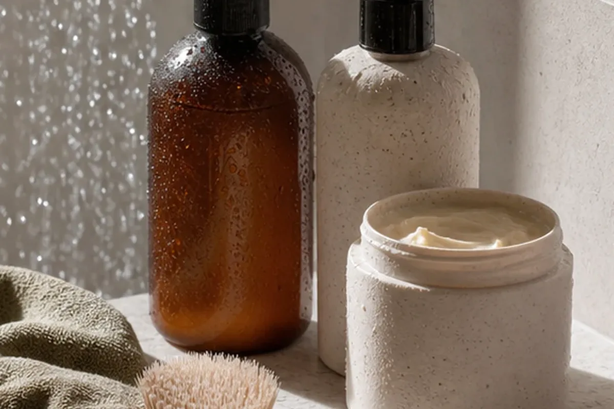 Hochwertige Beauty-Inszenierung zu Auswahlkriterien für Bartöl für empfindliche Haut