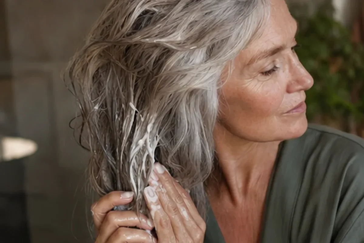 Hochwertige Beauty-Inszenierung zu Auswahlkriterien für Leave-in-Pflege für trockenes Haar