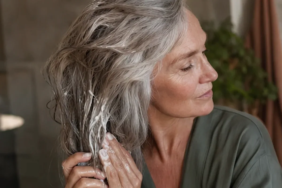 Redaktionelle Detailaufnahme zur Orientierung bei Lockencreme für lockiges Haar