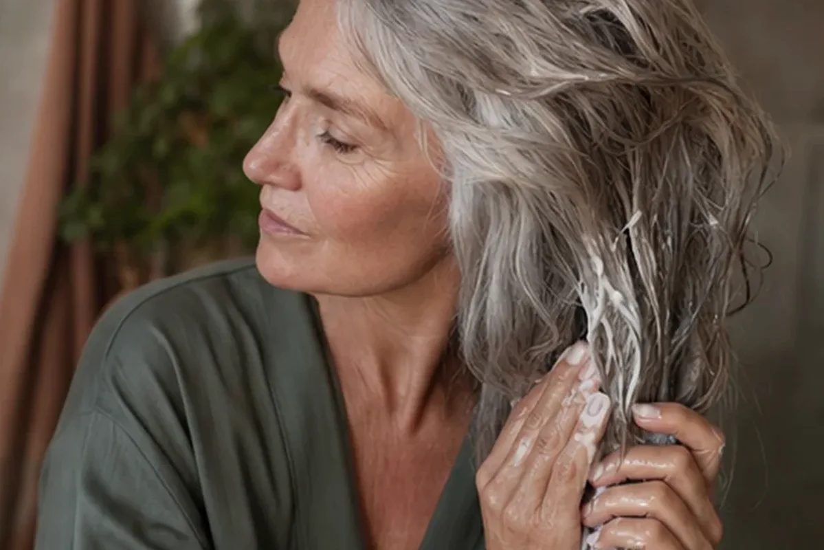 Authentische Beauty-Routine passend zum Thema Volumenspray bei fettigem Ansatz