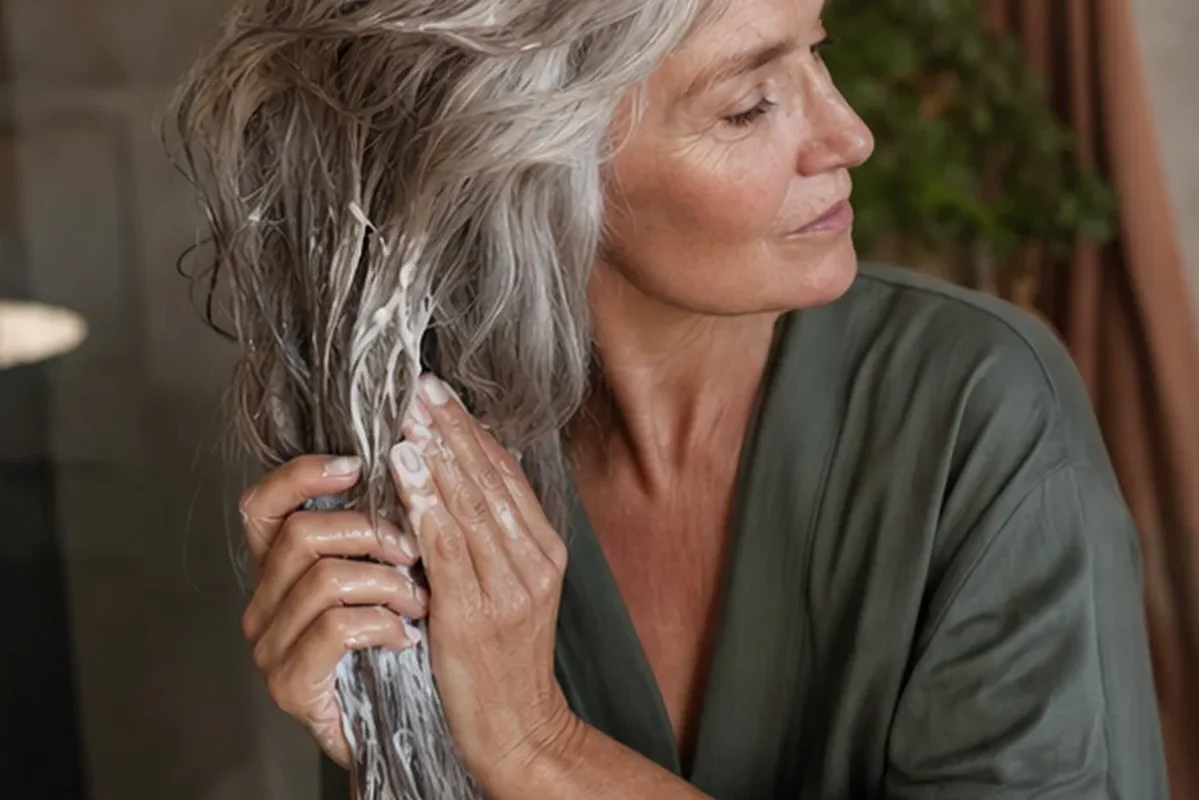 Redaktioneller Beauty-Moment zur Ausgangslage bei Conditioner für strapaziertes Haar