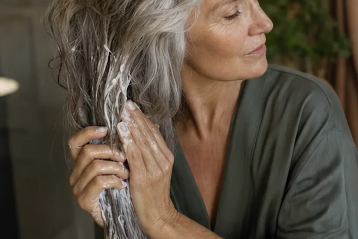 Authentische Beauty-Routine passend zum Thema Conditioner für lockiges Haar