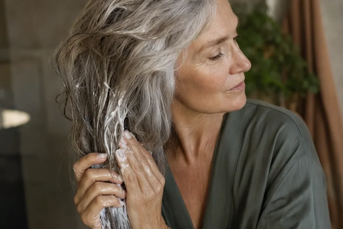 Hochwertige Beauty-Inszenierung zu Auswahlkriterien für Leave-in-Pflege für feines Haar