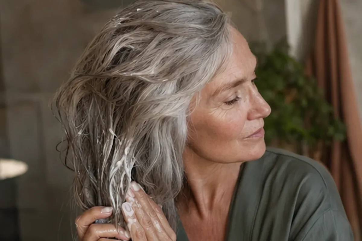 Redaktionelle Detailaufnahme zur Orientierung bei Anti-Frizz-Pflege für empfindliche Kopfhaut