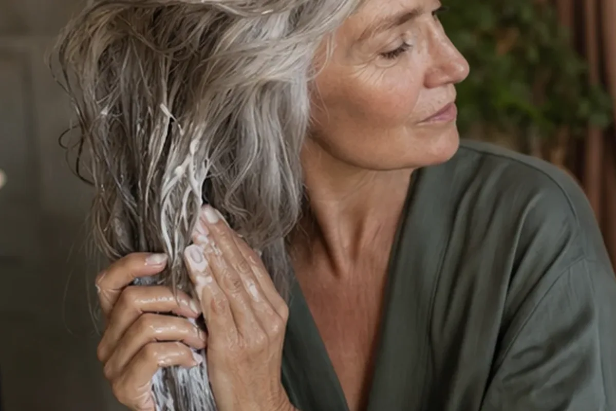 Hochwertige Beauty-Inszenierung zu Auswahlkriterien für Kopfhautserum für feines Haar