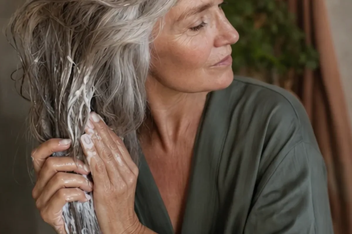 Authentischer Wohlfühlmoment passend zum Beauty-Thema Lockengel für lockiges Haar
