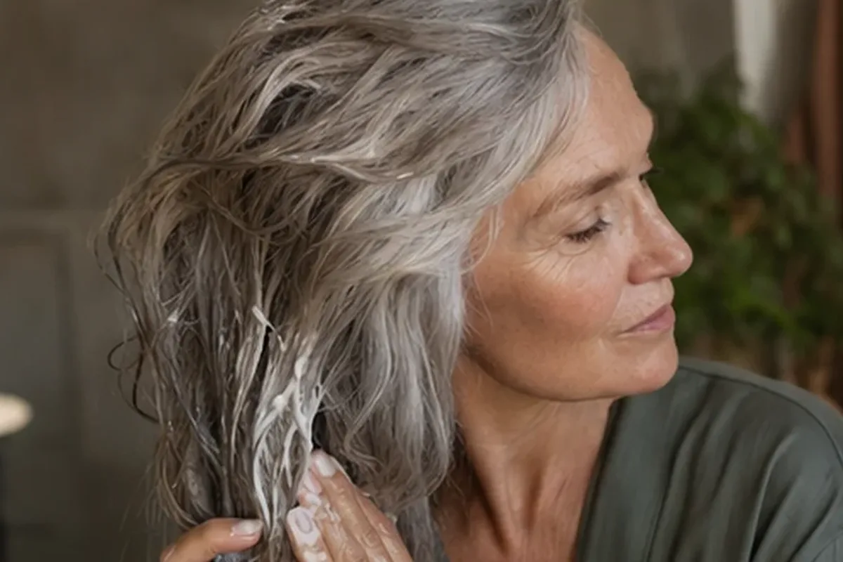 Redaktioneller Beauty-Moment zur Ausgangslage bei Volumenspray bei Frizz