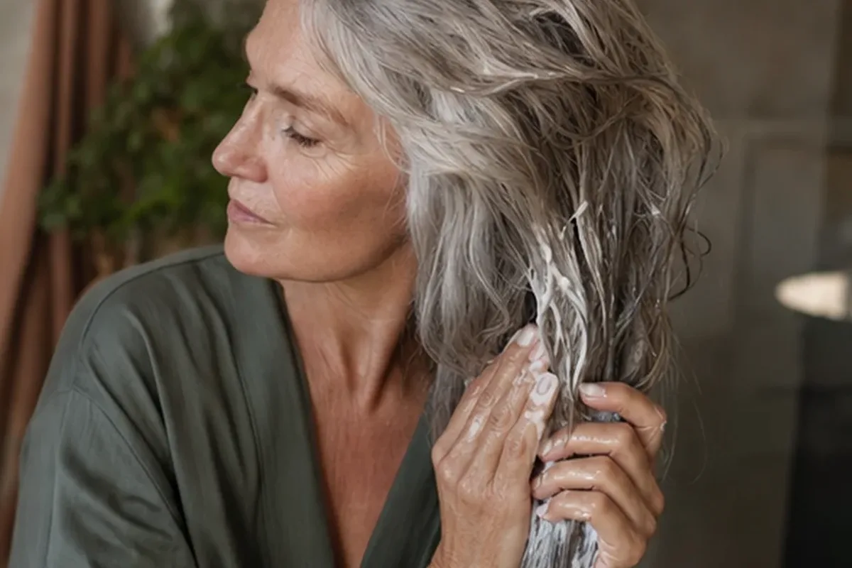 Hochwertige Beauty-Inszenierung zu Auswahlkriterien für Haaröl für lockiges Haar