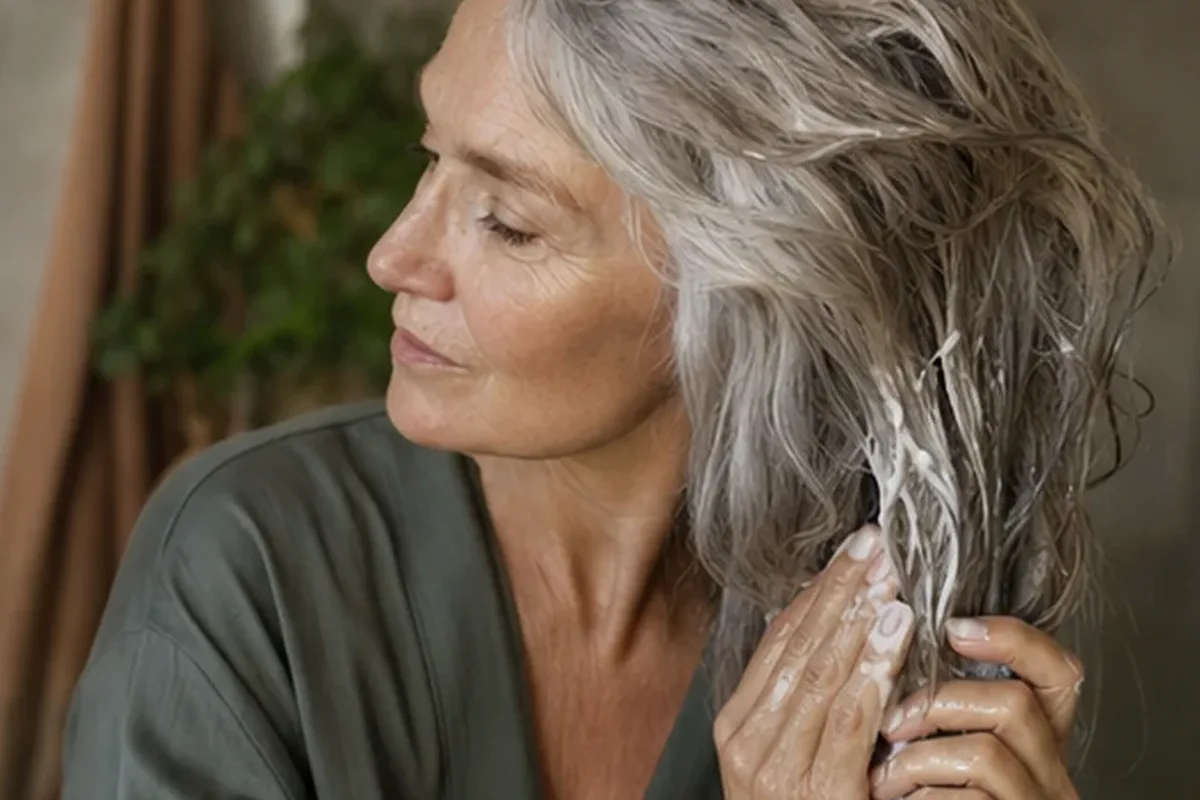 Authentische Beauty-Routine passend zum Thema Trockenshampoo für strapaziertes Haar