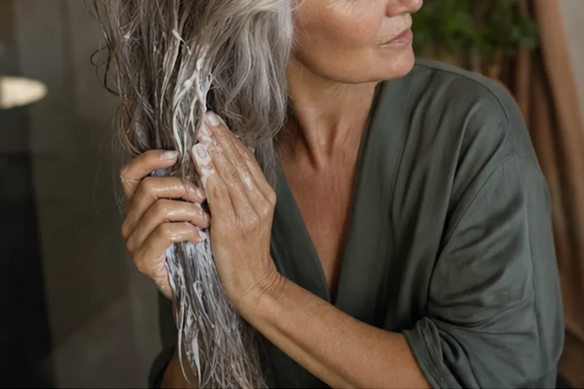 Authentische Beauty-Routine passend zum Thema Lockengel bei fettigem Ansatz