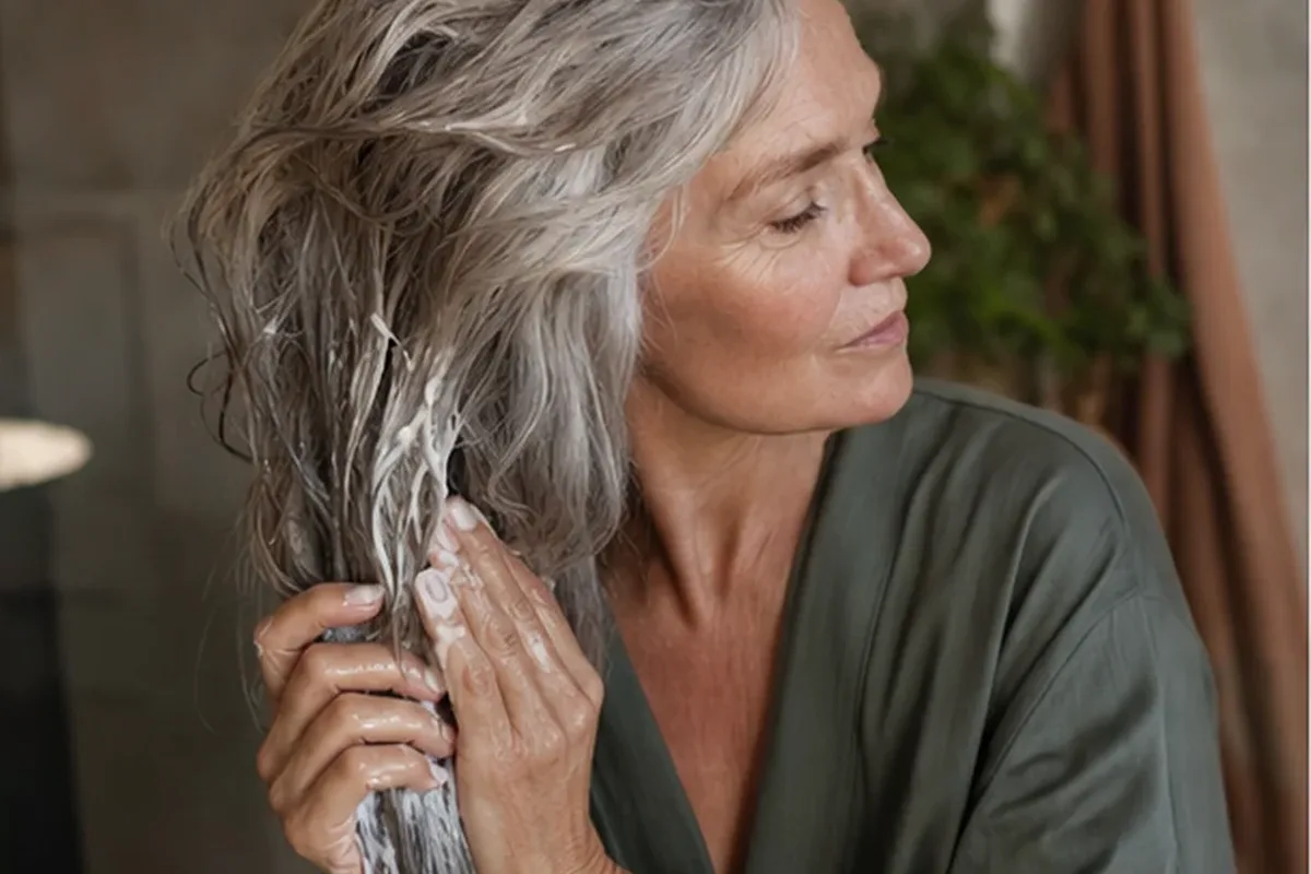 Hochwertige Beauty-Inszenierung zu Auswahlkriterien für Leave-in-Pflege für lockiges Haar