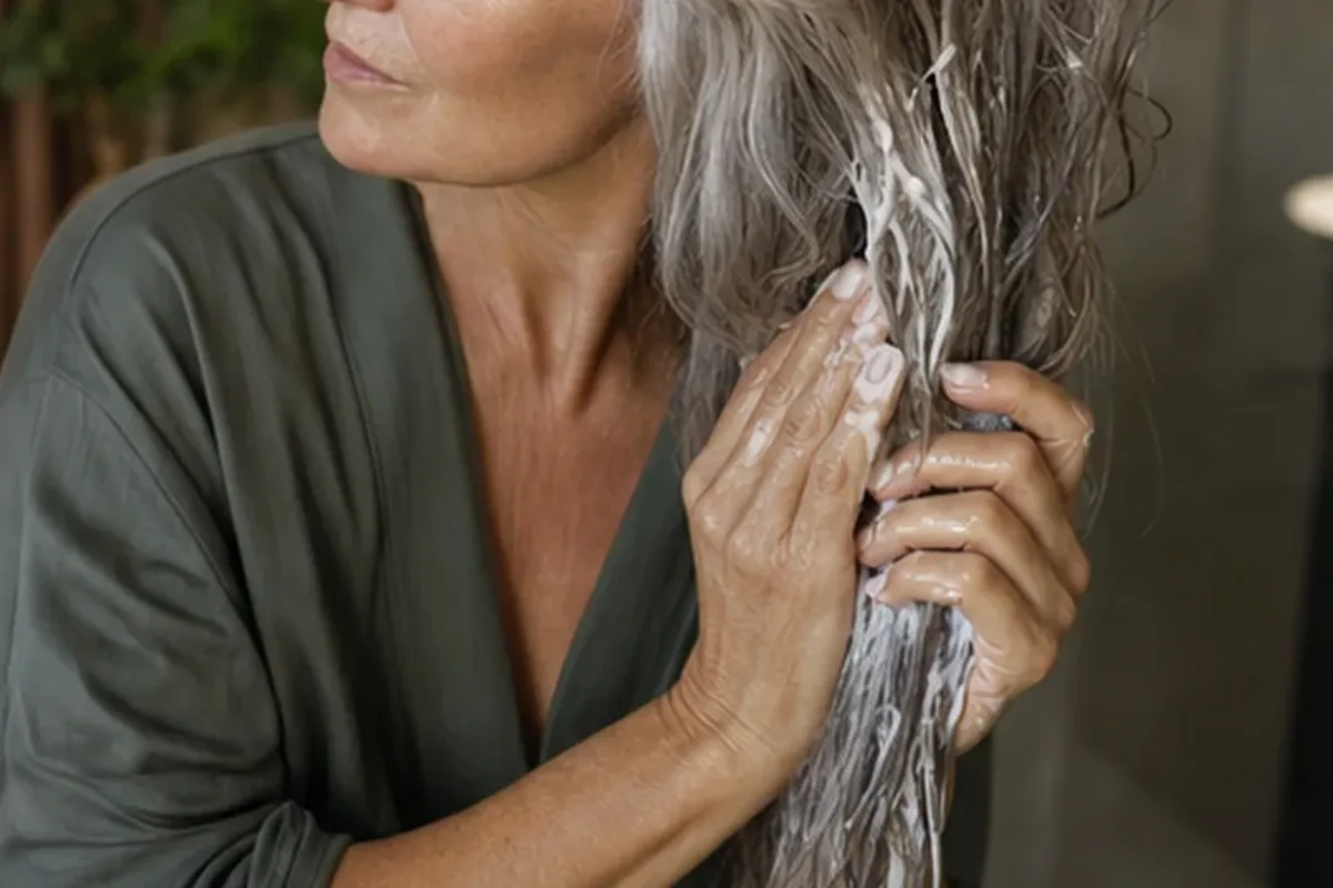 Redaktionelle Detailaufnahme zur Orientierung bei Anti-Frizz-Pflege für feines Haar