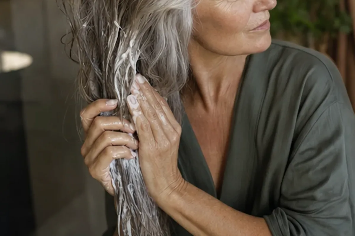 Redaktionelle Detailaufnahme zur Orientierung bei Conditioner für empfindliche Kopfhaut
