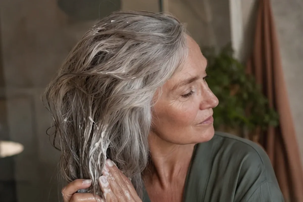 Redaktioneller Beauty-Moment zur Ausgangslage bei Haartrockner für strapaziertes Haar