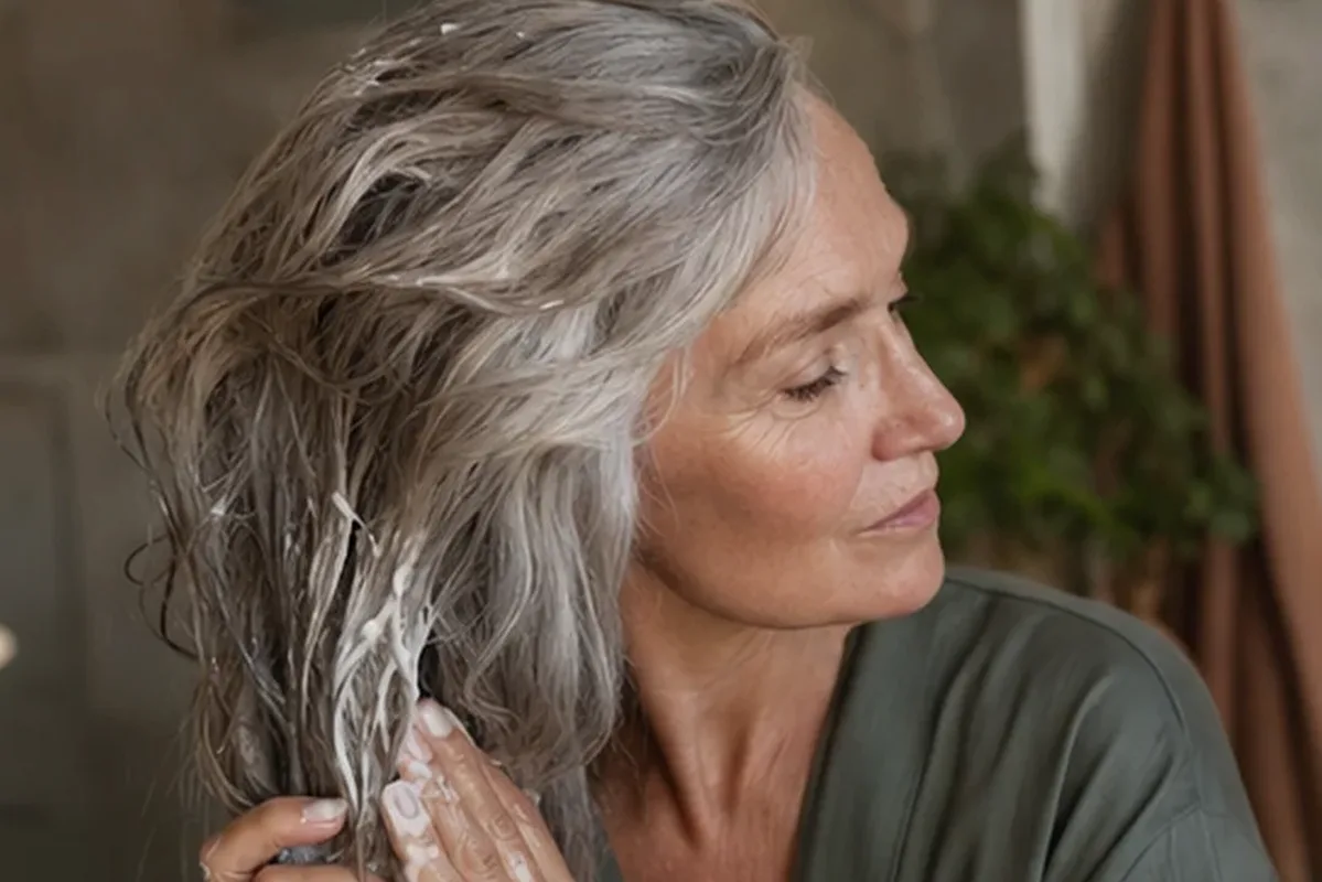 Authentischer Wohlfühlmoment passend zum Beauty-Thema Lockengel bei Frizz