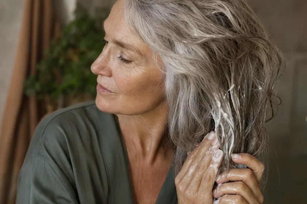 Hochwertige Beauty-Inszenierung zu Auswahlkriterien für Haaröl bei Frizz