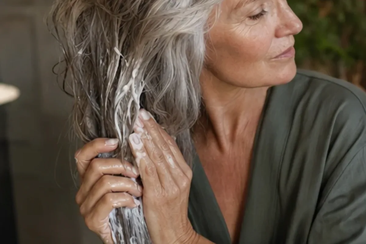 Authentischer Wohlfühlmoment passend zum Beauty-Thema Lockengel für lockiges Haar