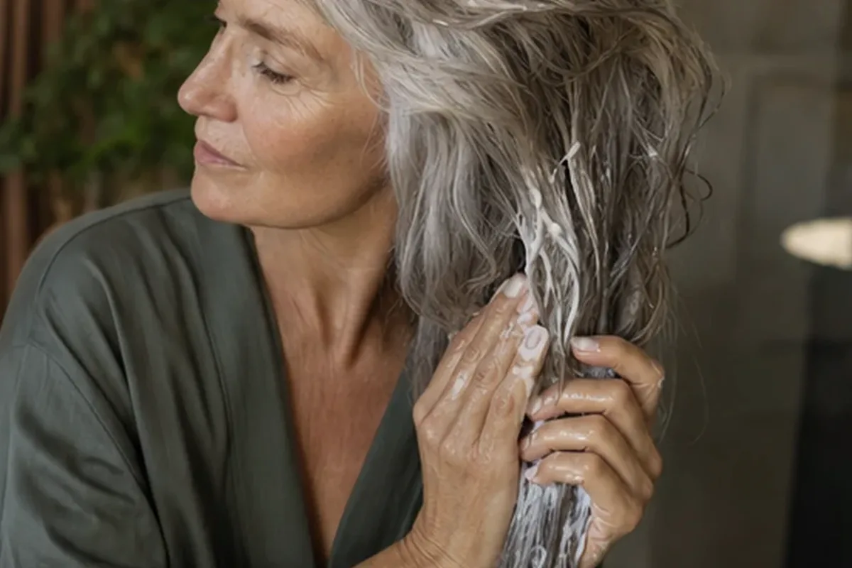 Authentische Beauty-Routine passend zum Thema Leave-in-Pflege bei Frizz