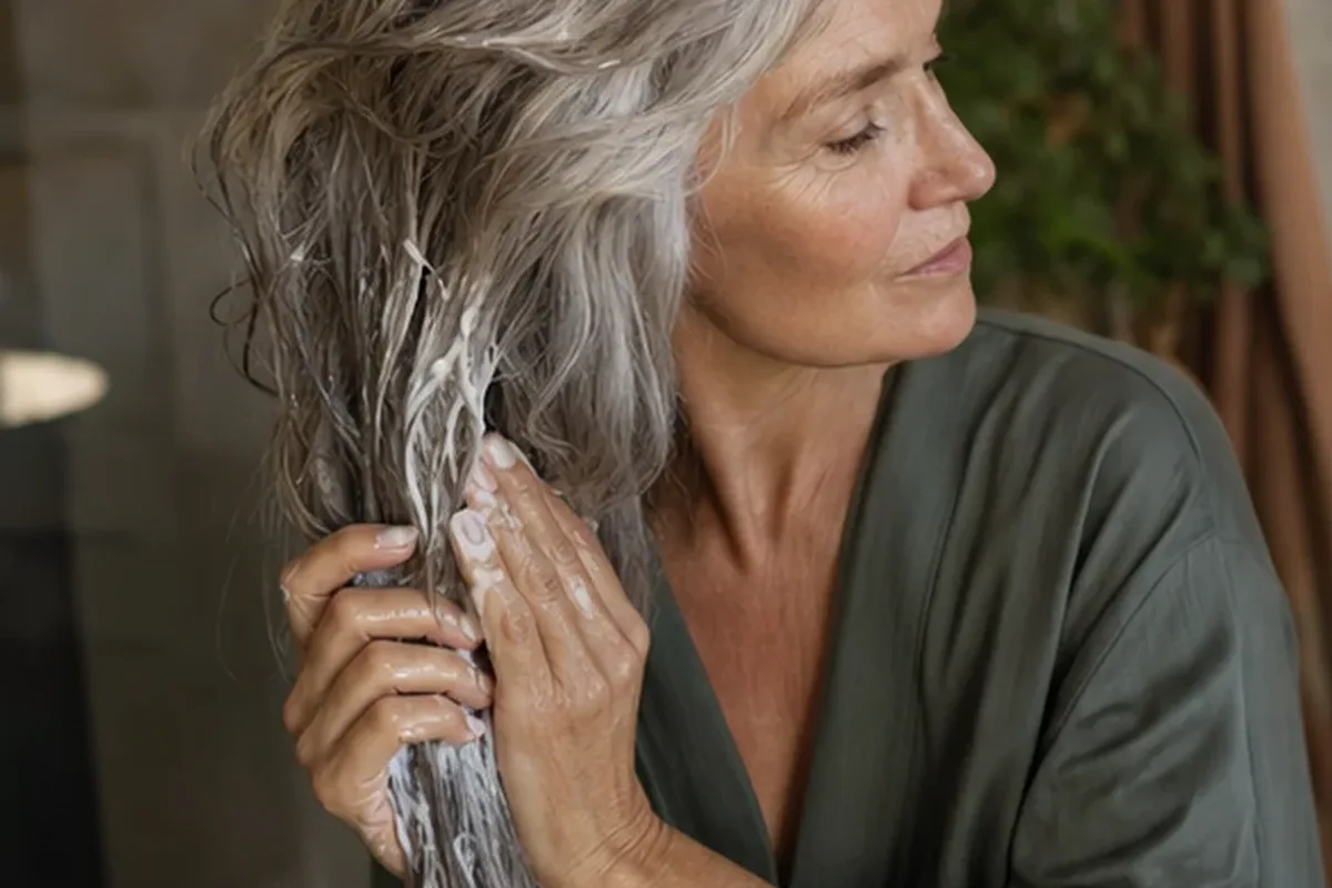 Authentische Beauty-Routine passend zum Thema Haartrockner bei fettigem Ansatz