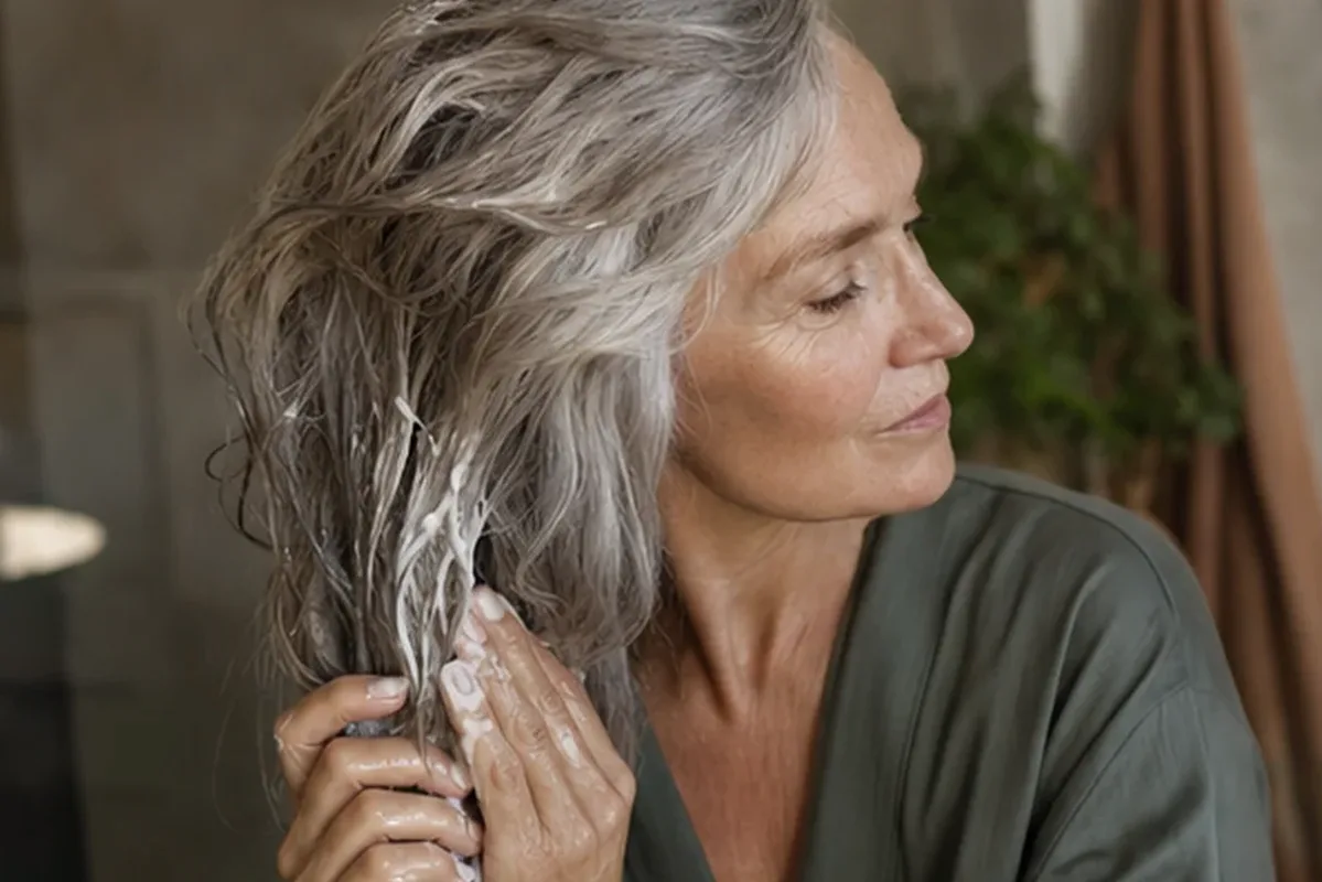 Redaktioneller Beauty-Moment zur Ausgangslage bei Anti-Frizz-Pflege für strapaziertes Haar