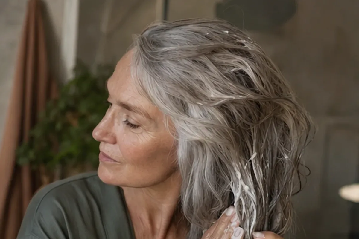 Authentische Beauty-Routine passend zum Thema Haarbürste für feines Haar