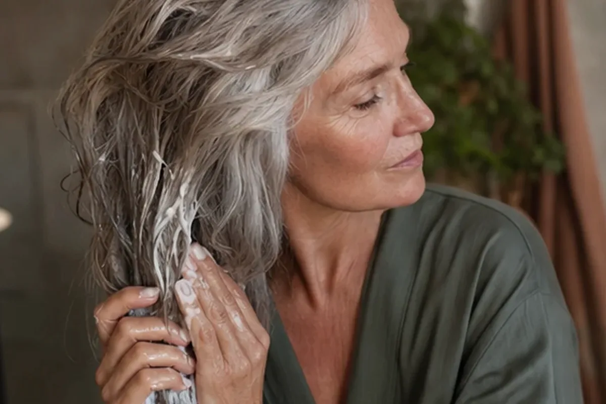 Hochwertige Beauty-Inszenierung zu Auswahlkriterien für Tiefenreinigungsshampoo für feines Haar