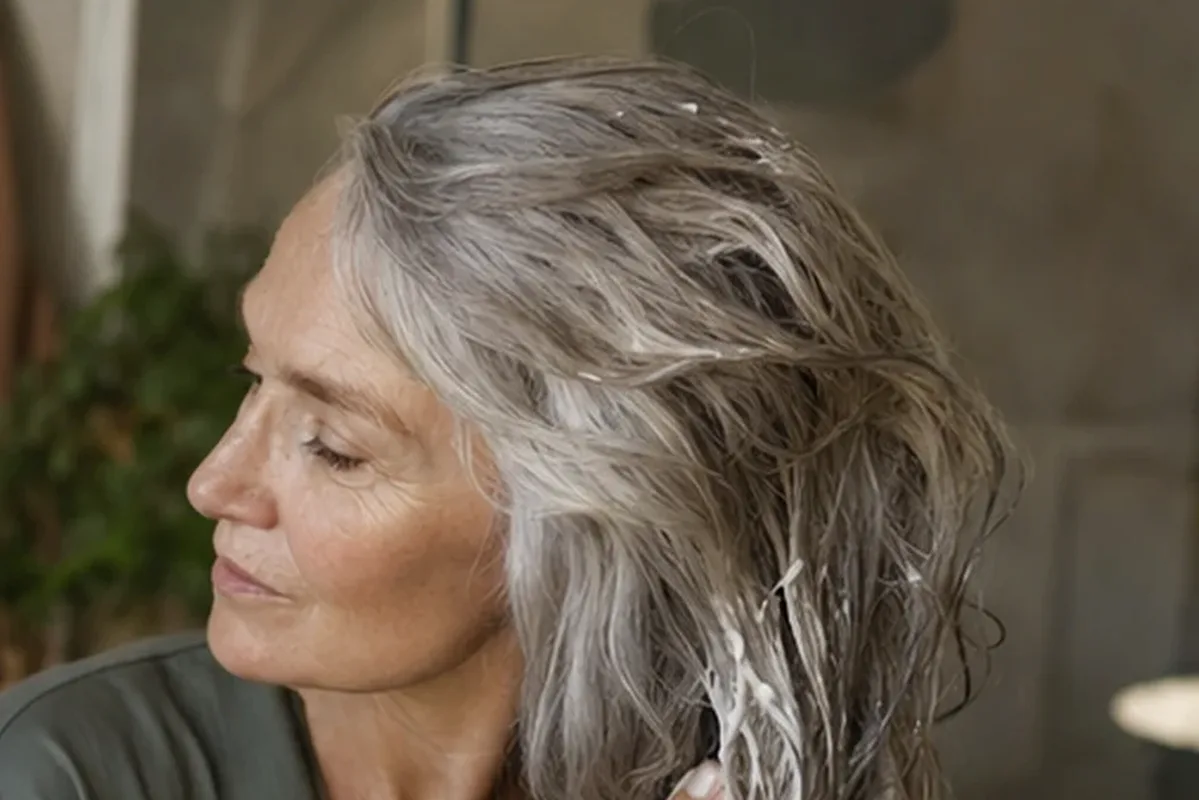 Authentische Beauty-Routine passend zum Thema Lockencreme für trockenes Haar