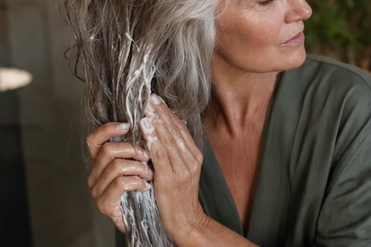 Redaktionelle Detailaufnahme zur Orientierung bei Haarmaske für trockenes Haar