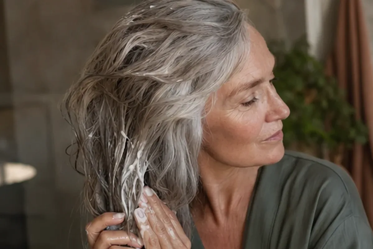 Authentische Beauty-Routine passend zum Thema Haartrockner für trockenes Haar
