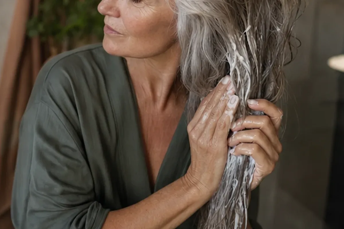 Authentische Beauty-Routine passend zum Thema Anti-Frizz-Pflege bei fettigem Ansatz