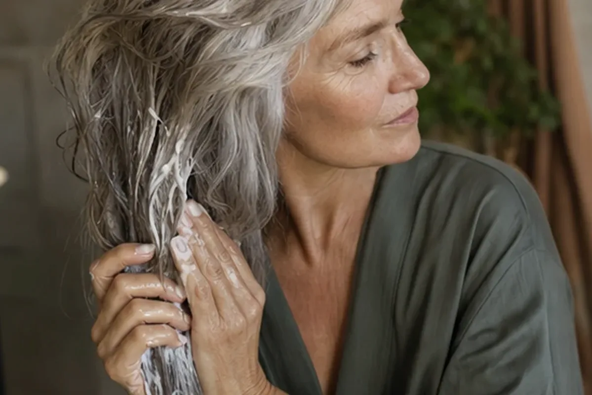 Redaktionelle Detailaufnahme zur Orientierung bei Trockenshampoo für strapaziertes Haar