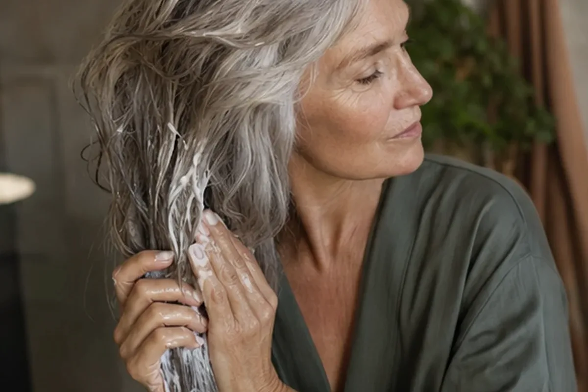Redaktionelle Detailaufnahme zur Orientierung bei Haarmaske für trockenes Haar