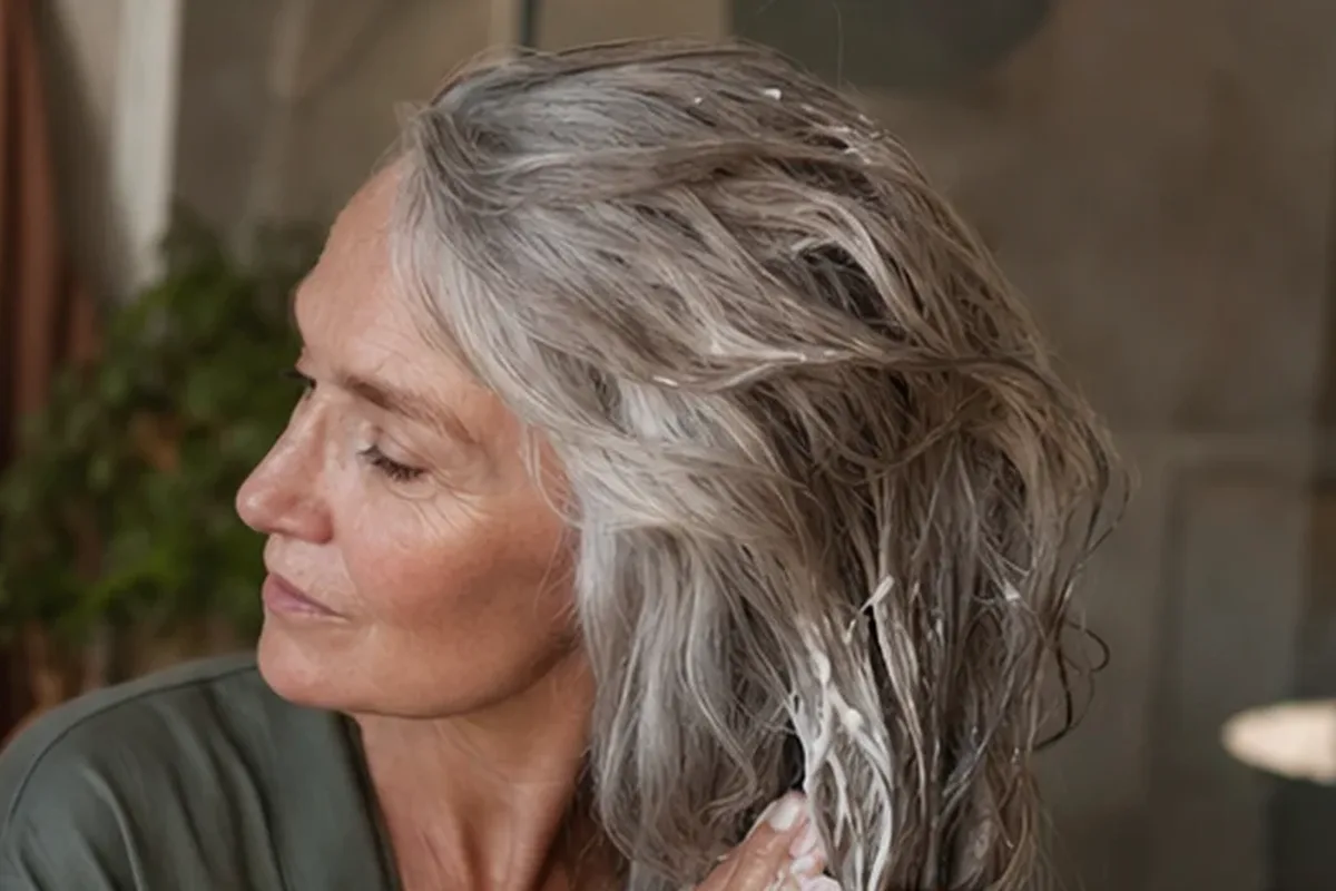 Redaktioneller Beauty-Moment zur Ausgangslage bei Kopfhautserum bei Haarbruch