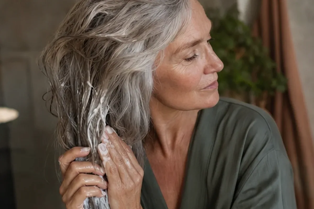 Hochwertige Beauty-Inszenierung zu Auswahlkriterien für Haartrockner für lockiges Haar