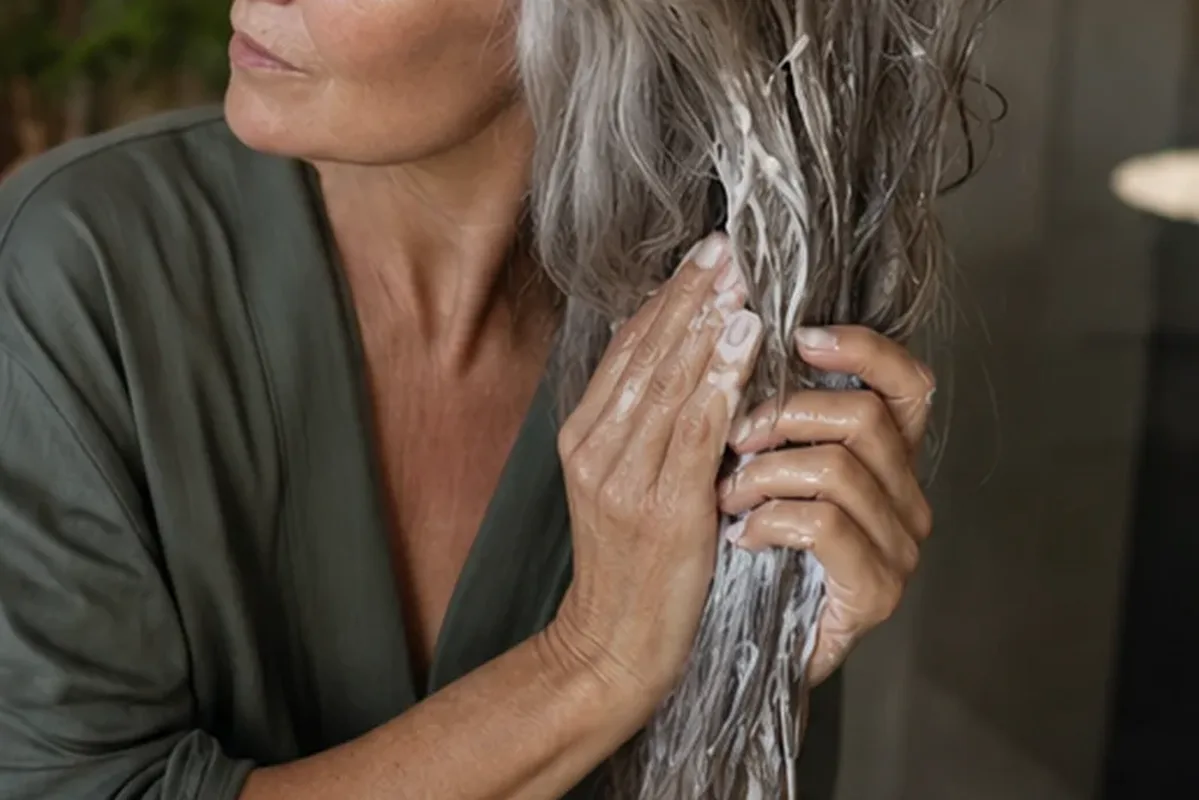 Redaktioneller Beauty-Moment zur Ausgangslage bei Haarpflege: sanft starten und richtig anwenden