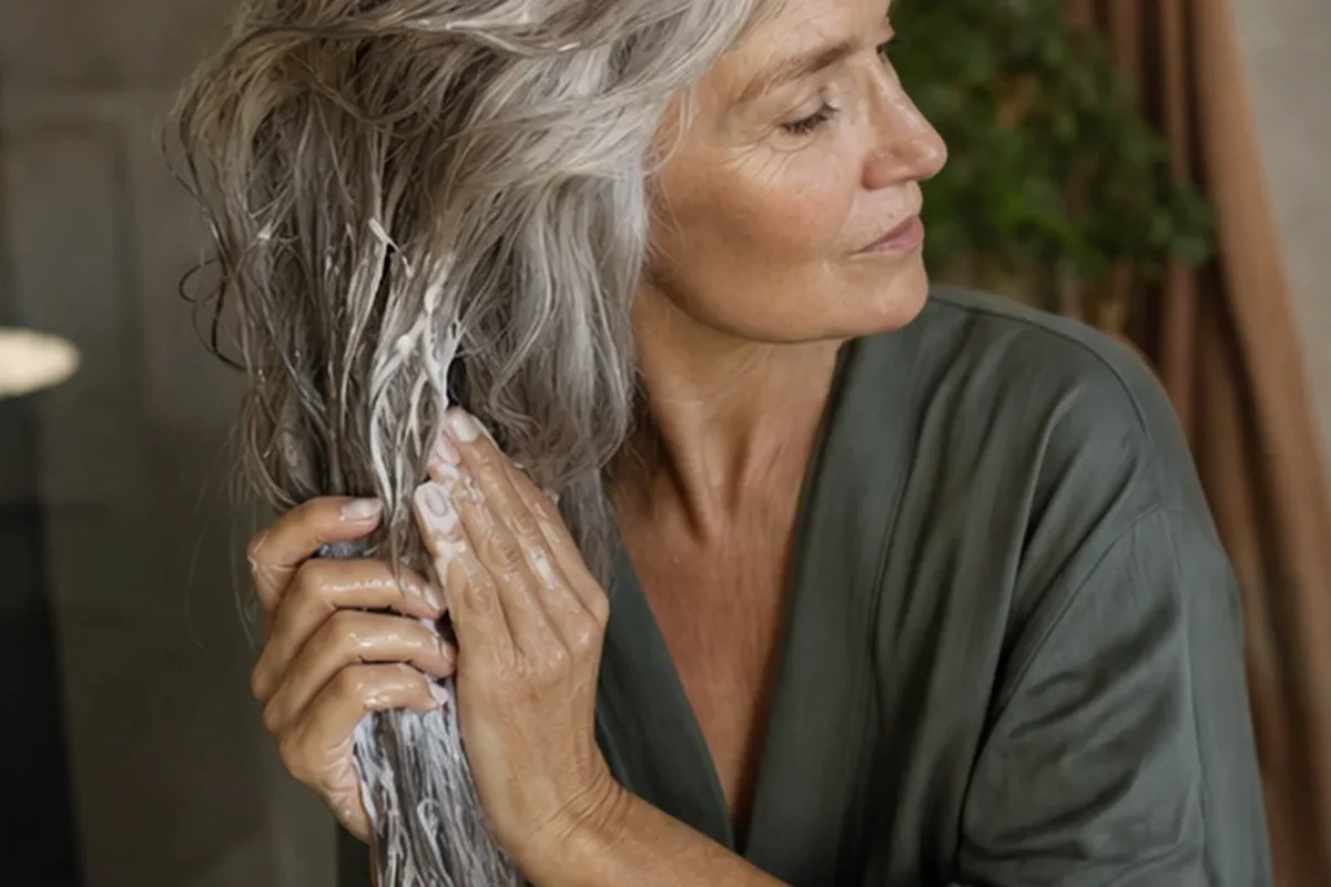 Emotionaler und authentischer Anwendungsmoment rund um Haare richtig pflegen