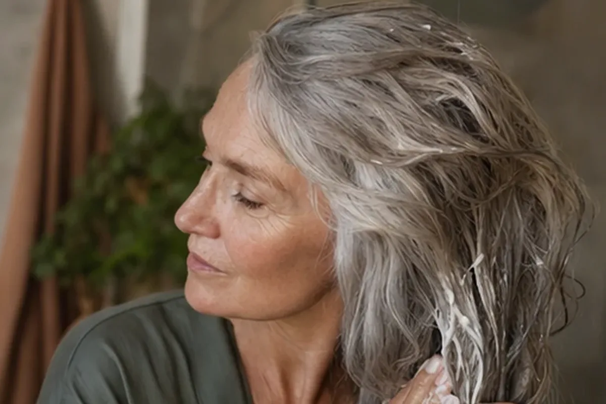 Emotionaler und authentischer Anwendungsmoment rund um Conditioner für lockiges Haar