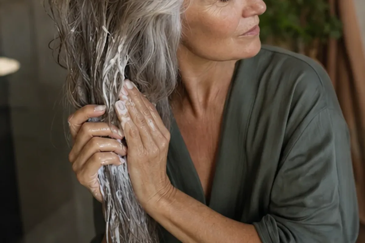 Authentische Beauty-Routine passend zum Thema Haartrockner bei Haarbruch