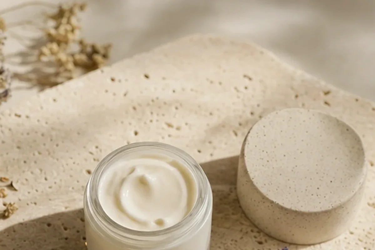 Redaktionelle Detailaufnahme zur Orientierung bei Duschöl bei Keratosis pilaris