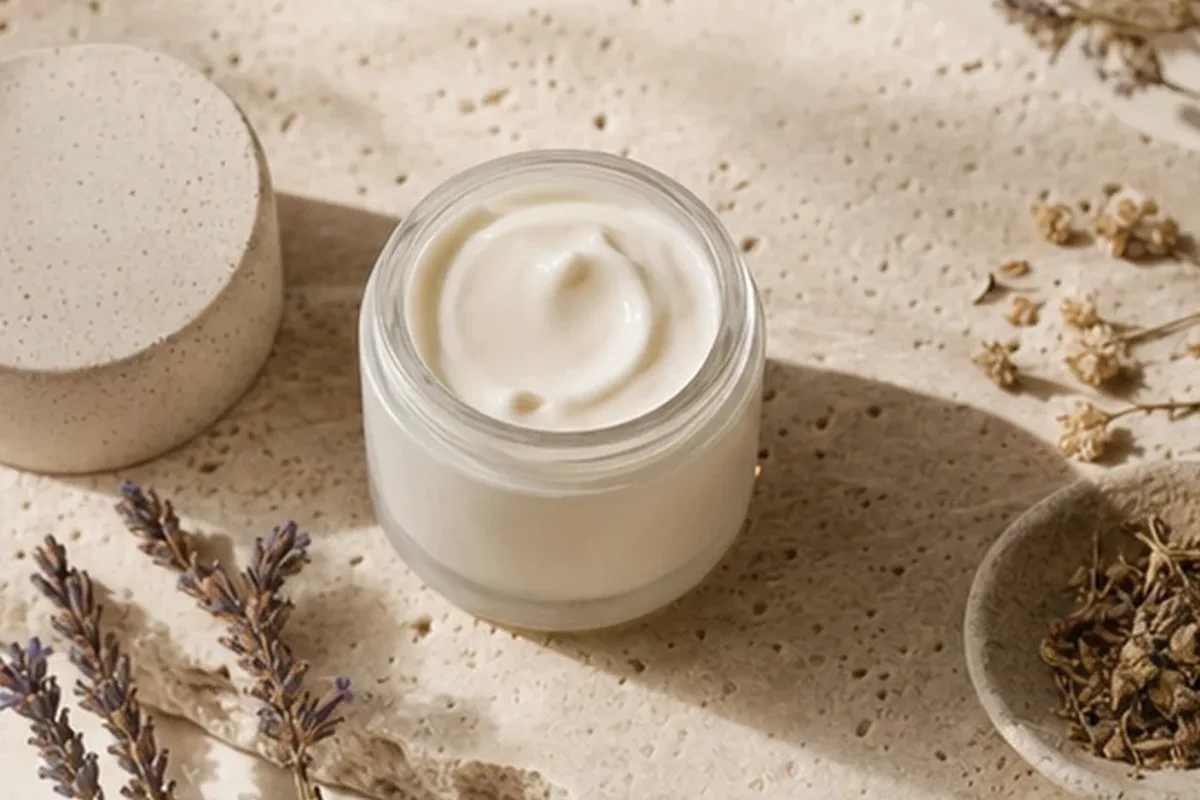 Hochwertige Beauty-Inszenierung zu Auswahlkriterien für Körperlotion bei starkem Schwitzen