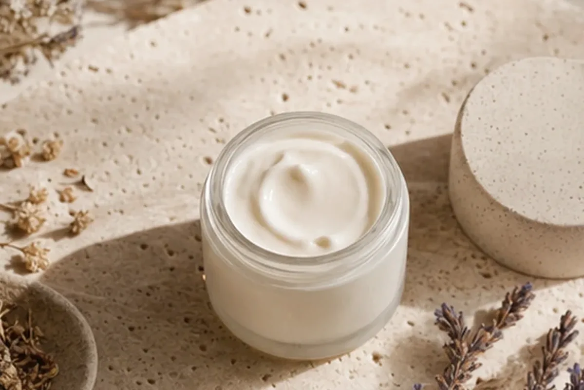 Redaktionelle Detailaufnahme zur Orientierung bei Hyaluron-Serum für empfindliche Haut