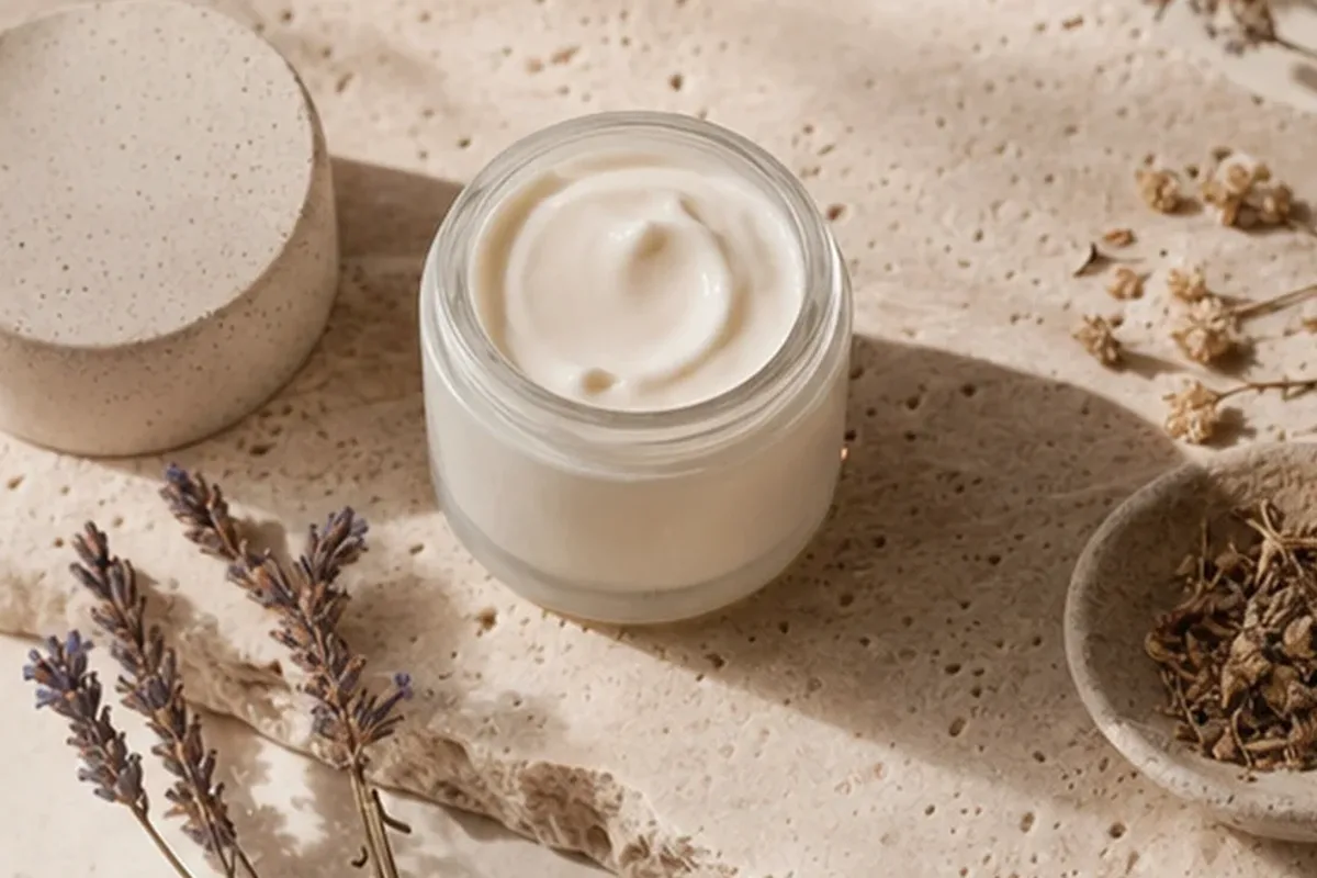Redaktionelle Detailaufnahme zur Orientierung bei Hyaluron-Serum bei Pigmentflecken